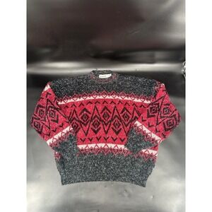 VTG McGregor Mock Neck‎ Sweater Acrylic Grandpa Geometric Multicolor Sz 4XL
